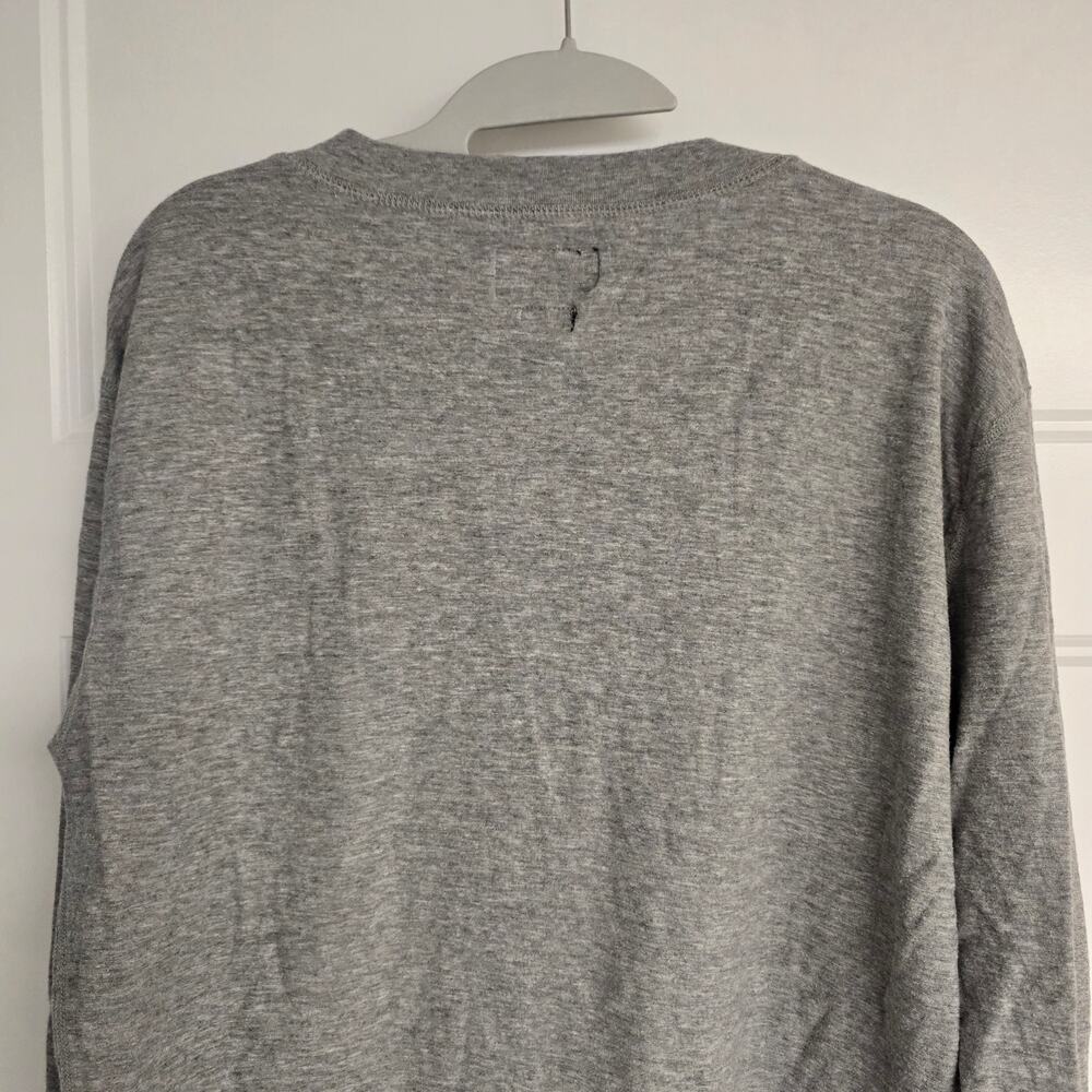 Men's Grayers Gray Long Sleeve Henley Top | Size XL - Picture 7 of 9
